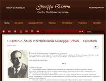 Tablet Screenshot of giuseppe-ermini.com